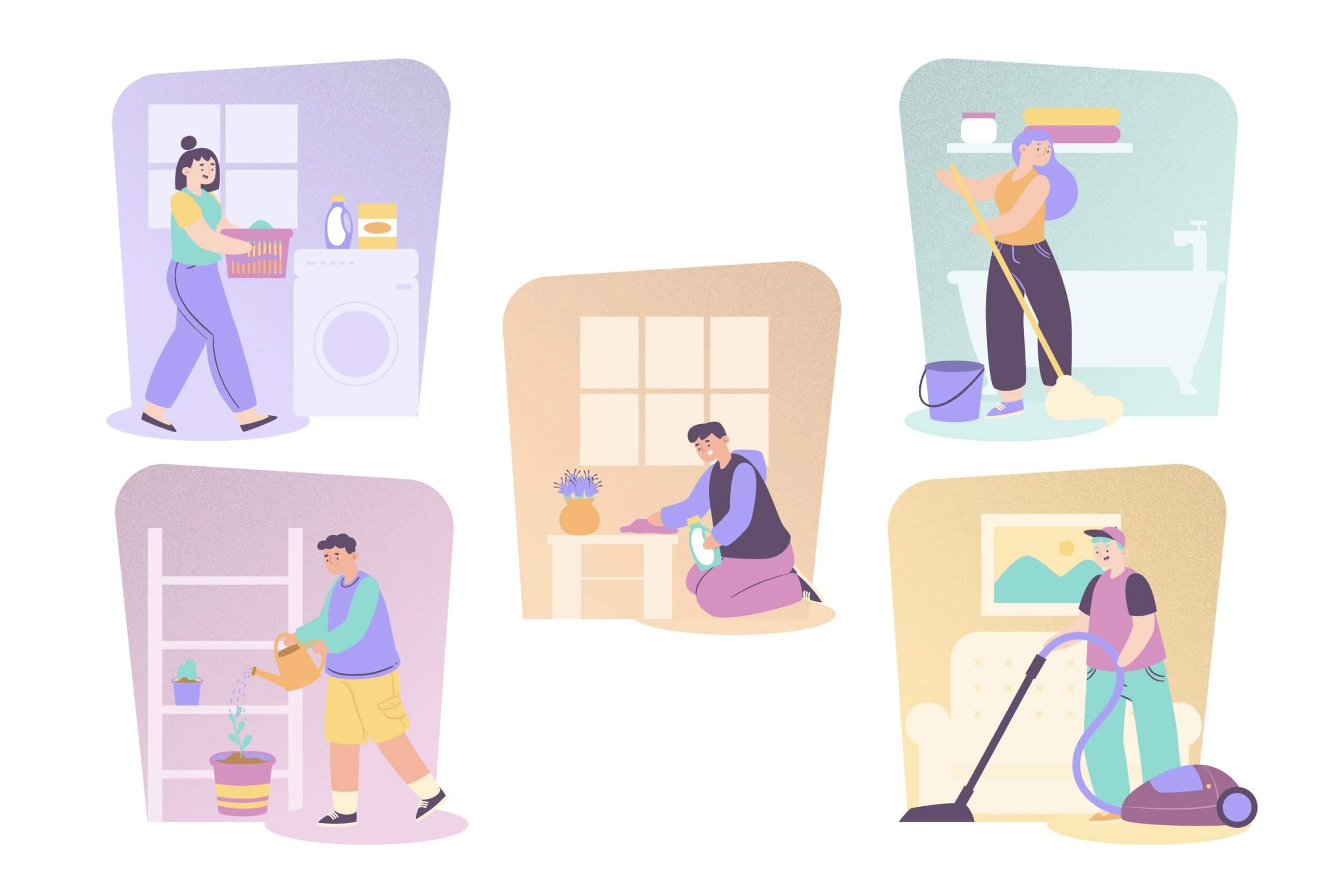برنامه ریزی نظافت منزل