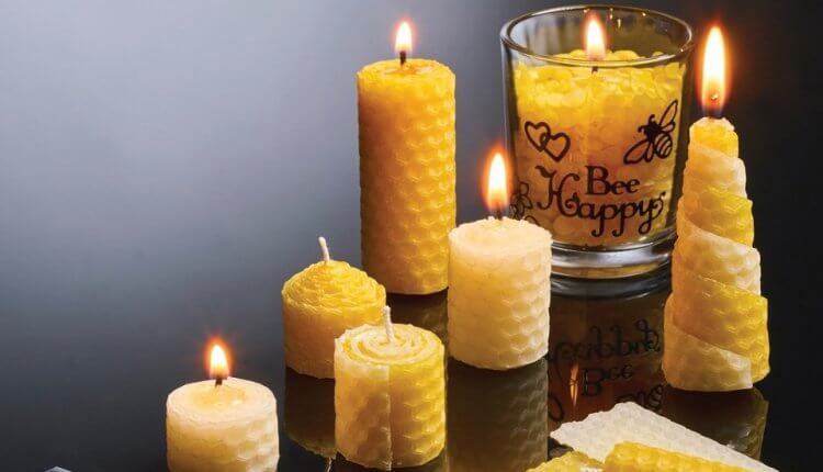 شمع با موم عسل