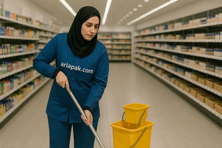 نظافت فروشگاه‌ و مغازه – اعزام نظافتچی فروشگاه