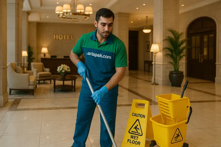 نظافت تالار پذیرایی