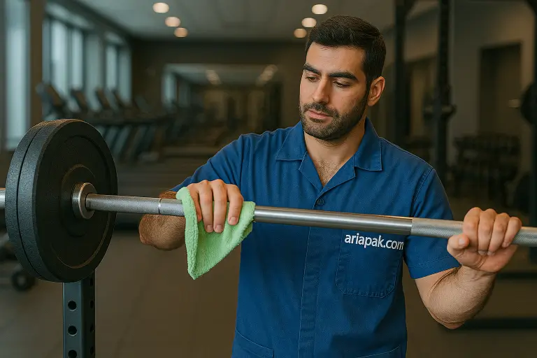 نظافت باشگاه ورزشی