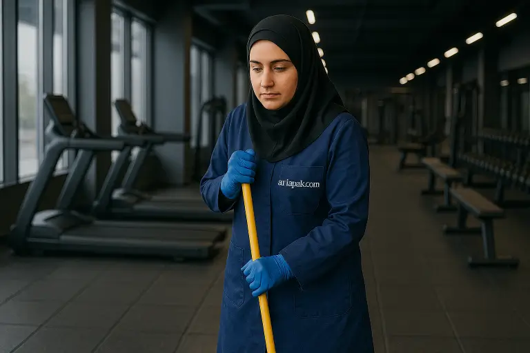 نظافت باشگاه بدنسازی