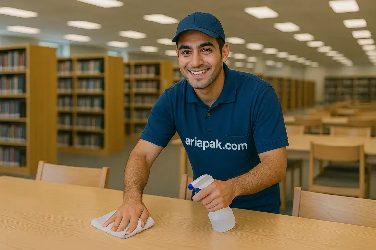 نظافت کتابخانه عمومی