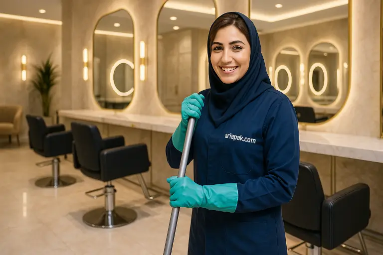 نظافت سالن زیبایی