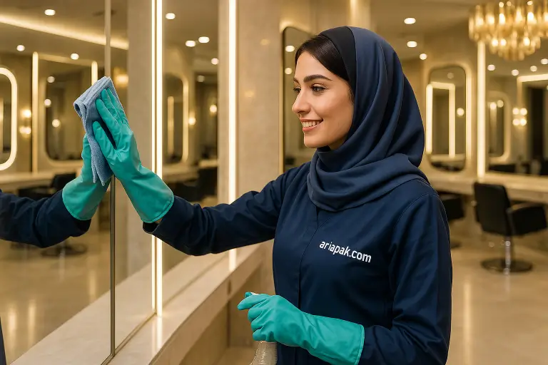 نظافت سالن‌های زیبایی